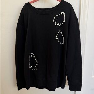 Cat & Jack Girls Glow in the Dark Ghost Sweatshirt